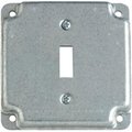 Plugit 4 in. Square Raised Box Surface Cover for 1 Toggle PL1525853